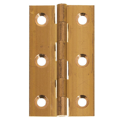 Frisco Eclipse Solid Drawn Brass Plain Butt Hinge Pair (Pre-Pack) - JJ Building Materials