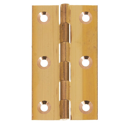 Frisco Eclipse Solid Drawn Brass Plain Butt Hinge Pair (Pre-Pack) - JJ Building Materials