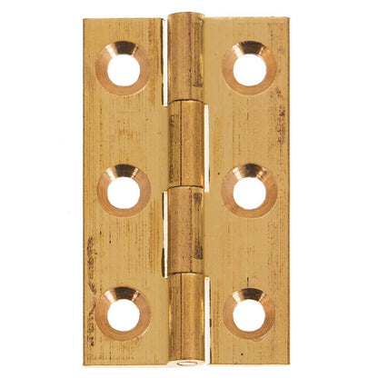 Frisco Eclipse Solid Drawn Brass Plain Butt Hinge Pair (Pre-Pack) - JJ Building Materials