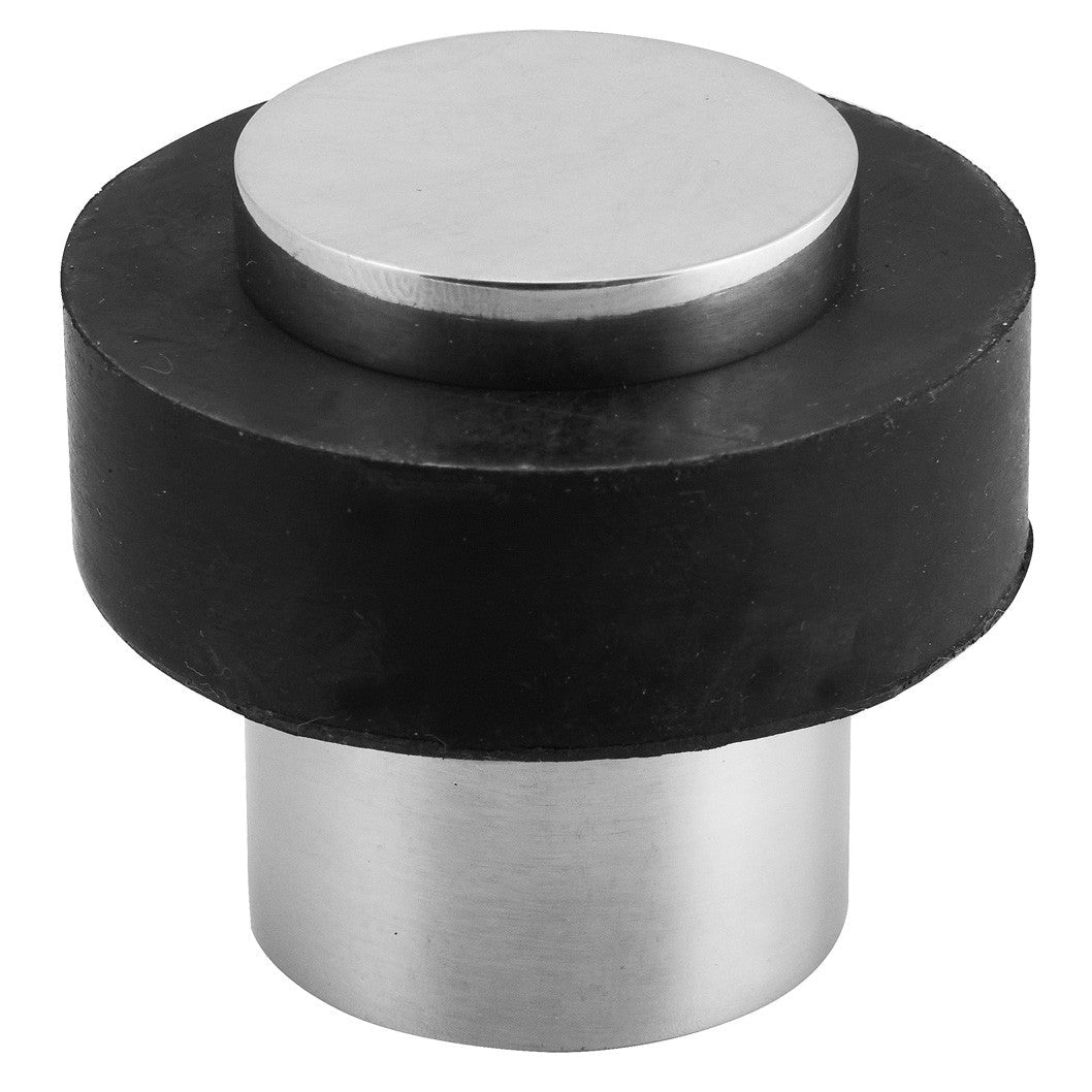 Frisco Eclipse Solid Stainless Steel Wide Rubber Buffer Floor Door Stop - JJ Building Materials