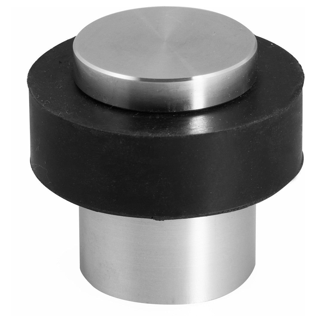 Frisco Eclipse Solid Stainless Steel Wide Rubber Buffer Floor Door Stop - JJ Building Materials
