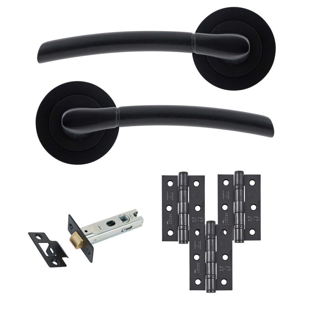 Frisco Eclipse Tifosi Freestyle Latch Pack c/w 76mm Latch 3no 76x51mm Hinges - JJ Building Materials