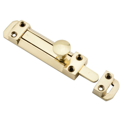 Frisco Eclipse Vintage Brass Surface Slide Bolt - JJ Building Materials