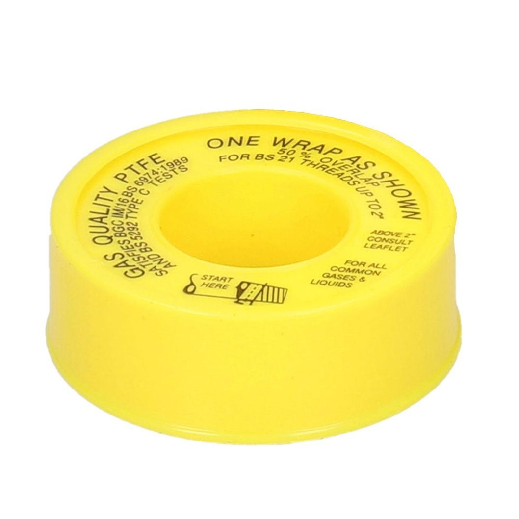 Gas 12mm x 5M PTFE Thread Seal Tape (Each) - JJ Building Materials