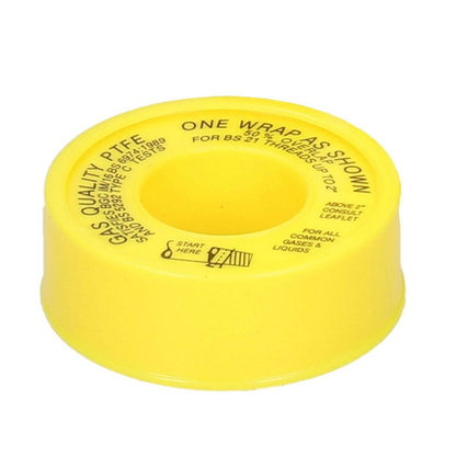 Gas 12mm x 5M PTFE Thread Seal Tape (Each) - JJ Building Materials