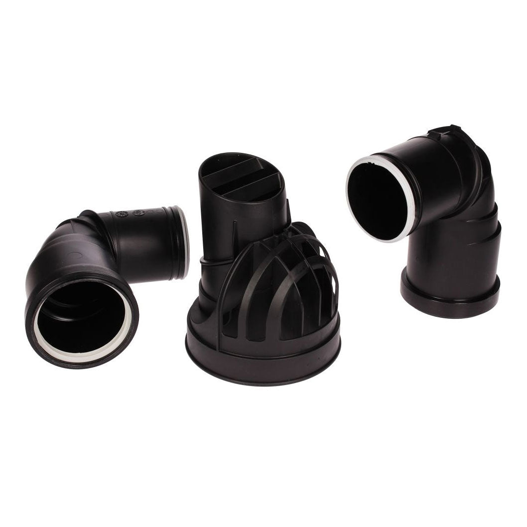 Glow - Worm Boiler Plume Management Kit (Black) - JJ Building Materials