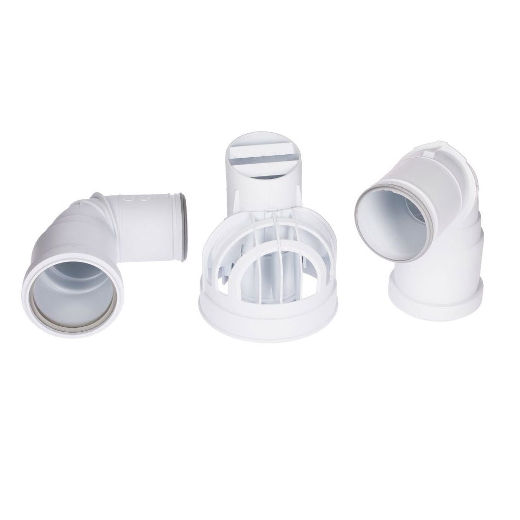 Glow - Worm Boiler Plume Management Kit (White) - JJ Building Materials