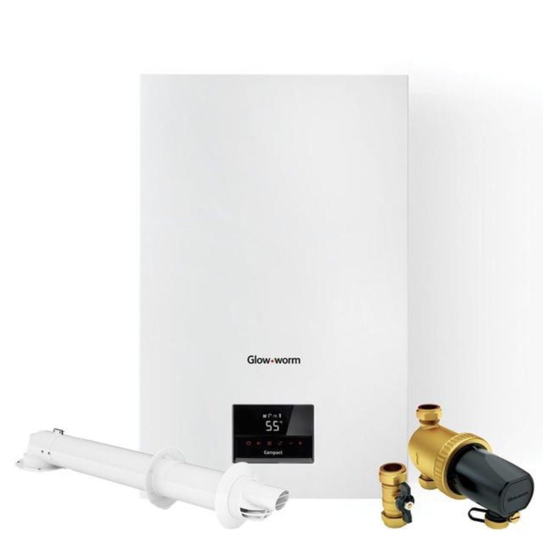Glow - worm Compact 28 Combi (inc horizontal flue and filter) - JJ Building Materials