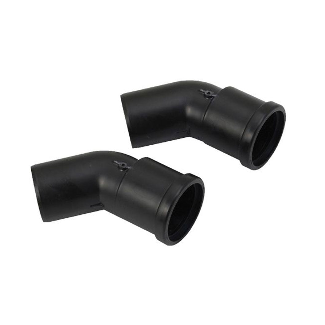 Glow - worm Pair of 45 Degree Black Plume Bends - JJ Building Materials