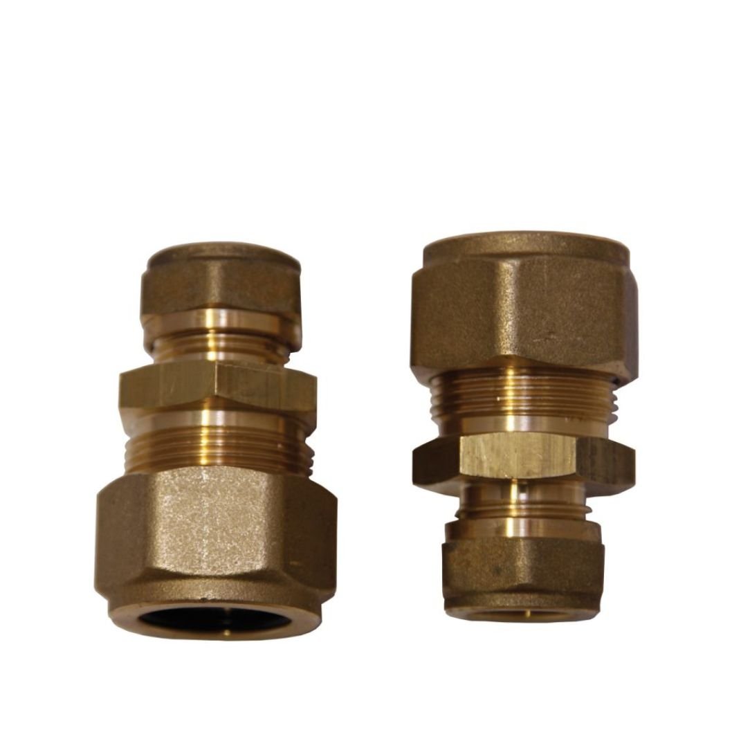 Grant Solar 15mm Connector Flex Pipe Compression Fitting (DN16) (2pc) - JJ Building Materials