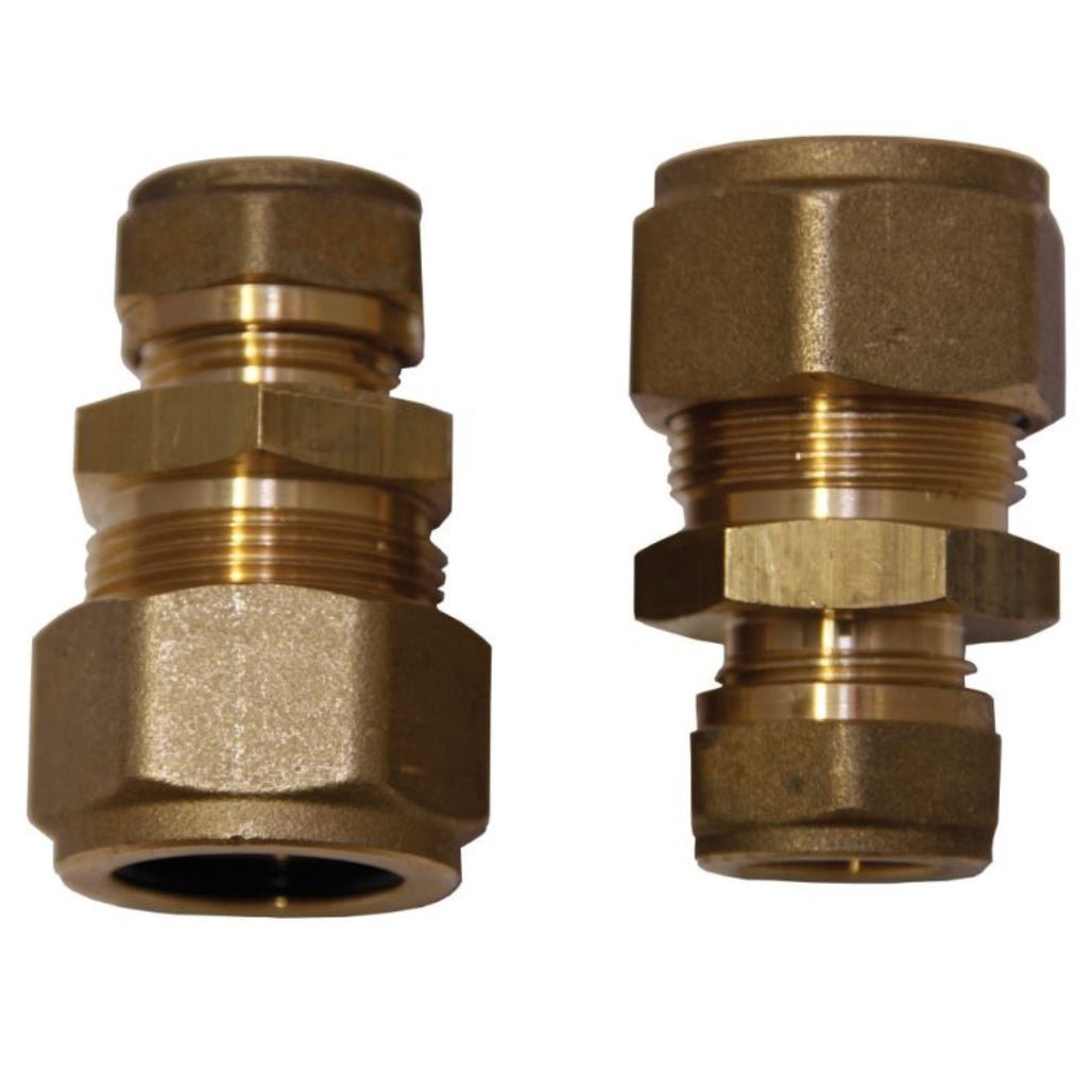 Grant Solar 15mm Connector Flex Pipe Compression Fitting (DN16) (2pc) - JJ Building Materials