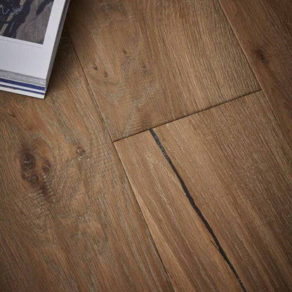 Grasmere Smoked Oak Hand finished Natural Oil Engineered Wood Flooring - 2.17m2 Pack Size | Contemporary Range