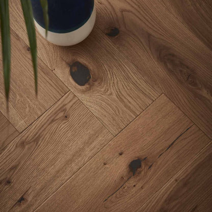 Grizedale Oak Brushed Natural Oil Engineered Wood Flooring - 0.65m2 Pack Size | Parquet Range