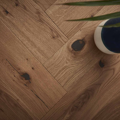 Grizedale Oak Brushed Natural Oil Engineered Wood Flooring - 0.65m2 Pack Size | Parquet Range