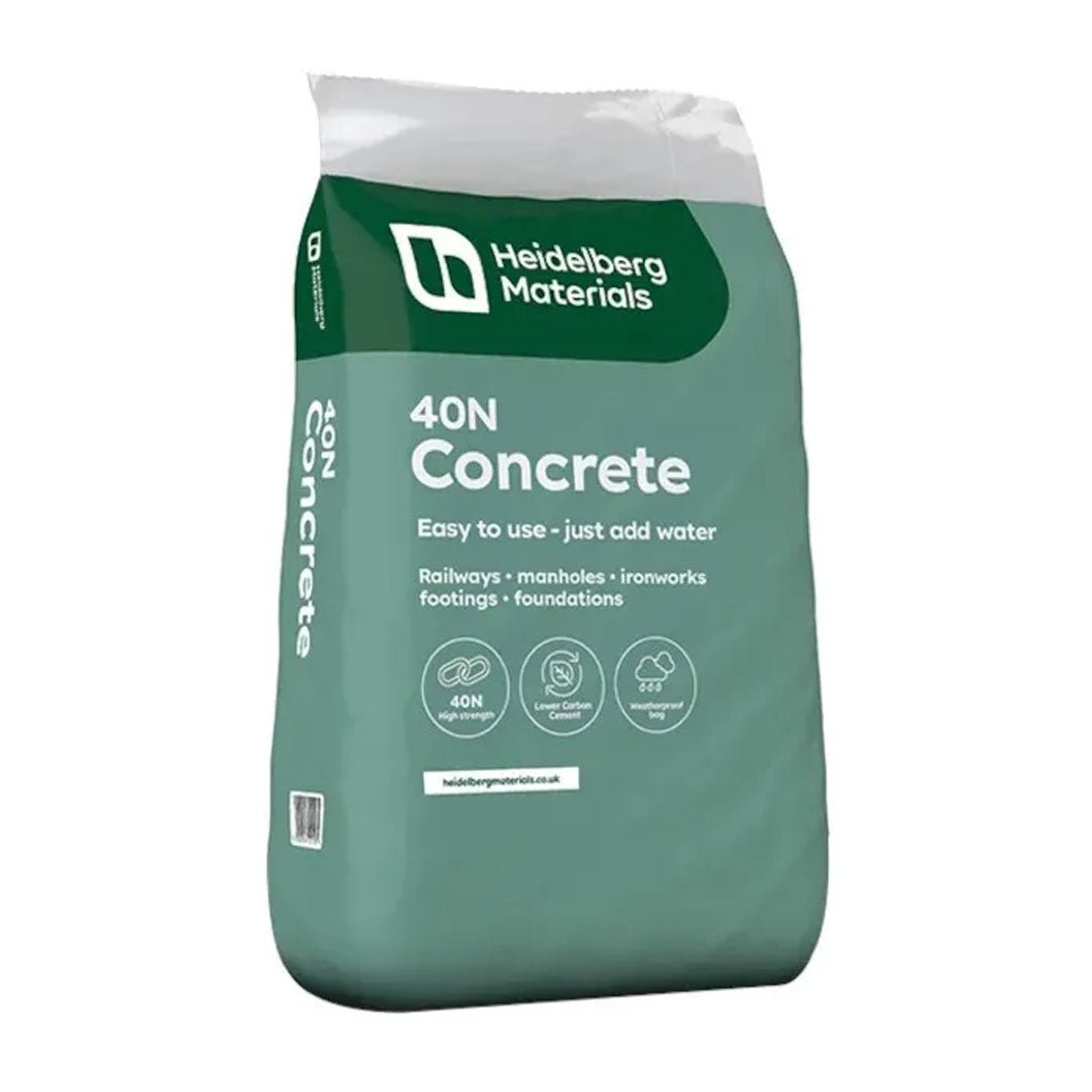 Heidelberg 40N Concrete 20kg Poly Bag - JJ Building Materials
