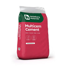 Heidelberg Multicem Cement In Plastic 25kg Bag - JJ Building Materials