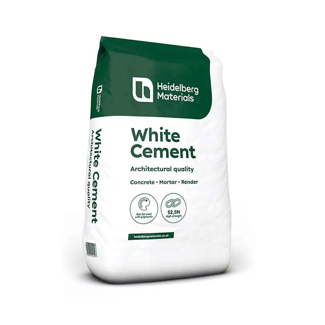 Heidelberg White Portland Cement 25kg Bag - JJ Building Materials