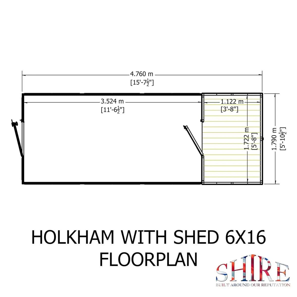 Holkham and Shed Combi 6Gx16 16x6G - JJ Building Materials