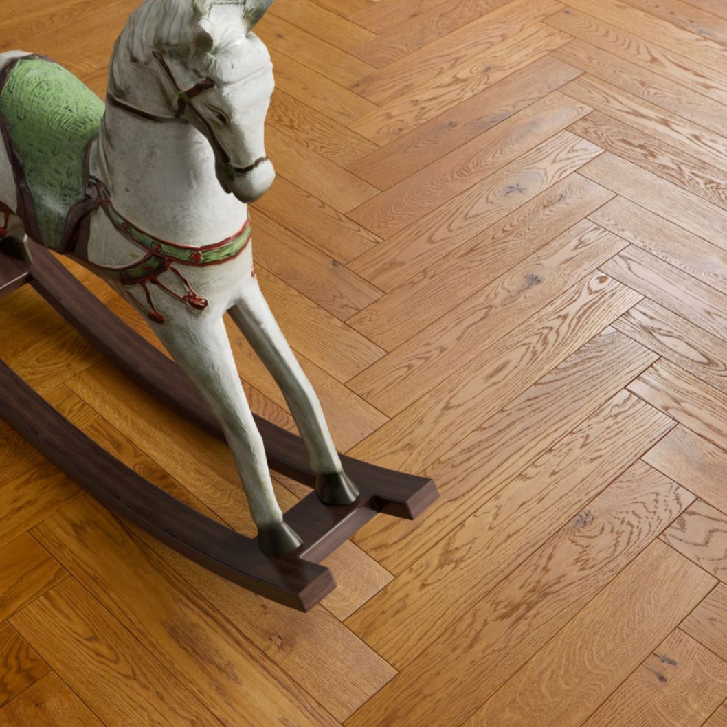 Honeystreet Oak Brushed Fusion Hybrid Engineered Wood Flooring - 1.92m2 Pack Size | Parquet Range - JJ Building Materials