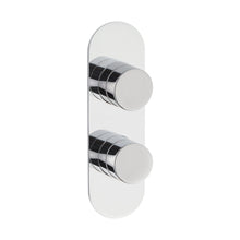 Hudson Reed 1 Outlet Valves Twin Thermostatic Shower Valve Contemp Chrome Brass Abs 215x120x135mm - RND3210 - JJ Building Materials