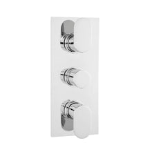 Hudson Reed 2 Outlet Valves Triple Thermostatic Shower Valve Contemp Chrome Brass Abs 280x120x135mm - REI3611 - JJ Building Materials