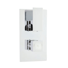 Hudson Reed 2 Outlet Valves Twin Thermostatic Shower Valve With Diverter Contemp Chrome Brass Abs 215x120x135mm - ART3207 - JJ Building Materials