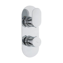 Hudson Reed 2 Outlet Valves Twin Valve With Diverter Contemp Chrome Brass Abs 215x80x136mm - REI3407 - JJ Building Materials