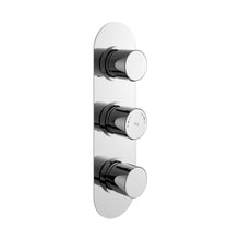 Hudson Reed 3 Outlet Valves Triple Valve With Diverter Contemp Chrome Brass Abs 280x95x136mm - RNDTR03 - JJ Building Materials