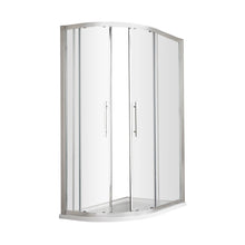 Hudson Reed Apex 1000 X 800mm Offset Quadrant Contemp Chrome Aluminium,metal 1900x980x780mm - M1080Q-E8 - JJ Building Materials