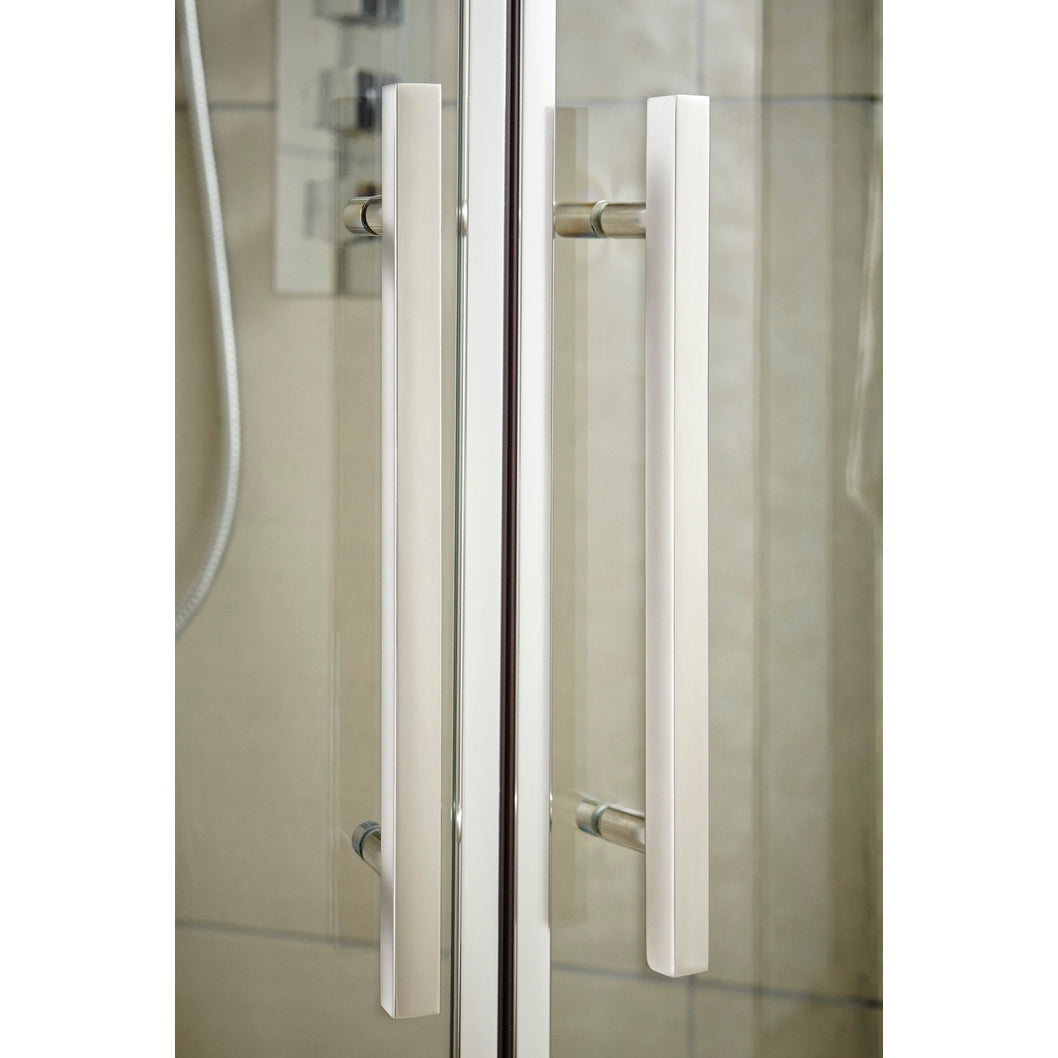 Hudson Reed Apex 1100mm Sliding Door Contemp Chrome Aluminium,metal 1900x1090x44mm - M1100SS-E8 - JJ Building Materials