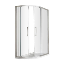 Hudson Reed Apex 1200 X 900mm Offset Quadrant Contemp Chrome Aluminium,metal 1900x1180x880mm - M1290QH4 - JJ Building Materials