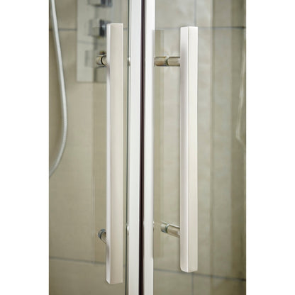 Hudson Reed Apex 1400mm Sliding Door Contemp Chrome Aluminium,metal 1900x1390x44mm - M1400SS-E8 - JJ Building Materials