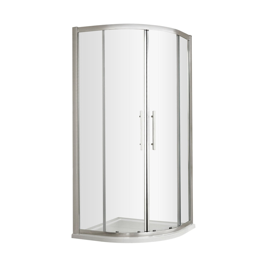 Hudson Reed Apex 800mm Quadrant Contemp Chrome Aluminium,metal 1900x780x780mm - M800Q-E8 - JJ Building Materials