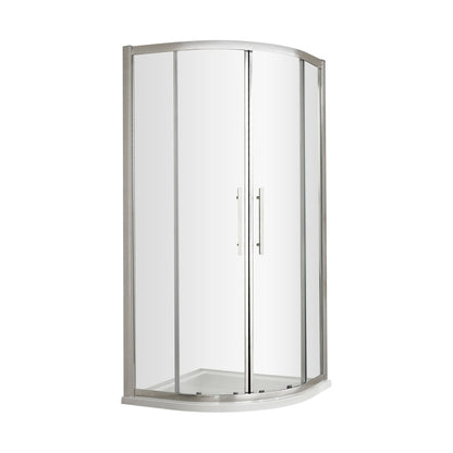 Hudson Reed Apex 800mm Quadrant Contemp Chrome Aluminium,metal 1900x780x780mm - M800Q-E8 - JJ Building Materials