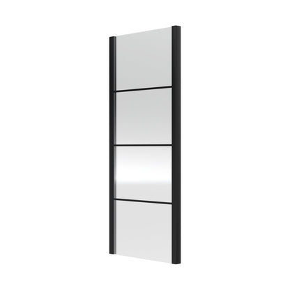 Hudson Reed Apex 800mm Side Panel Contemp Matt Black Aluminium 1900x790x44mm - JJ Building Materials