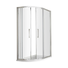 Hudson Reed Apex 900 X 800mm Offset Quadrant Contemp Chrome Aluminium,metal 1900x780x880mm - M9080QH4 - JJ Building Materials