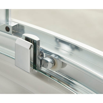 Hudson Reed Apex 900mm Quadrant Contemp Chrome Aluminium,metal 1900x880x880mm - M900Q-E8 - JJ Building Materials