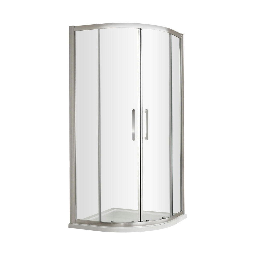 Hudson Reed Apex 900mm Quadrant Contemp Chrome Aluminium,metal 1900x880x880mm - M900QH4 - JJ Building Materials
