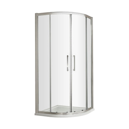 Hudson Reed Apex 900mm Quadrant Contemp Chrome Aluminium,metal 1900x880x880mm - M900QH4 - JJ Building Materials