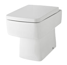 Hudson Reed Back To Wall Toilets Back To Wall Pan & Seat Contemp Gloss White Vitreous China 400x350x520mm - JJ Building Materials