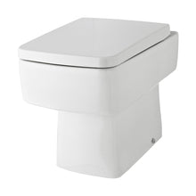 Hudson Reed Back To Wall Toilets Back To Wall Pan & Seat Contemp Gloss White Vitreous China 400x350x520mm - JJ Building Materials