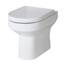 Hudson Reed Back To Wall Toilets Back To Wall Pan & Seat Contemp Gloss White Vitreous China 410x370x520mm - JJ Building Materials