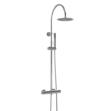 Hudson Reed Bar Mixer Shower Sets Round Brass Thermostatic Bar Valve & Shower Kit Contemp Chrome 1336x260x415mm - JJ Building Materials