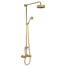 Hudson Reed Bar Mixer Shower Sets Trad Thermostatic Shower Valve & Kit Brushed Brass Brass 1245x200x689mm - JJ Building Materials