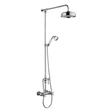 Hudson Reed Bar Mixer Shower Sets Trad Thermostatic Shower Valve & Kit Chrome Brass 1245x200x689mm - JJ Building Materials