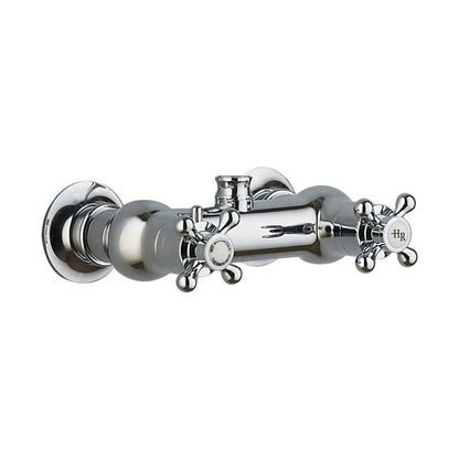 Hudson Reed Bar Mixer Shower Sets Trad Thermostatic Shower Valve & Kit Chrome Brass 1245x200x689mm - JJ Building Materials