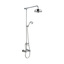 Hudson Reed Bar Mixer Shower Sets Trad Thermostatic Shower Valve & Kit Chrome Brass 1245x200x689mm - JJ Building Materials