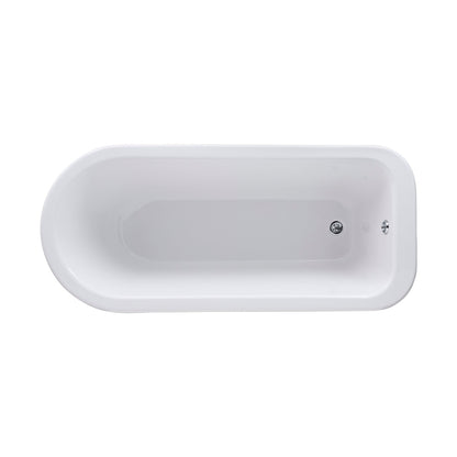 Hudson Reed Barnsbury Freestanding Bath - Corbel Leg Set (1700mm) Trad White Acrylic - JJ Building Materials