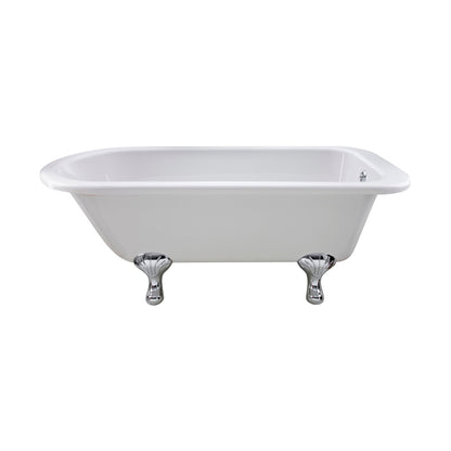 Hudson Reed Barnsbury Freestanding Bath - Corbel Leg Set (1700mm) Trad White Acrylic - JJ Building Materials