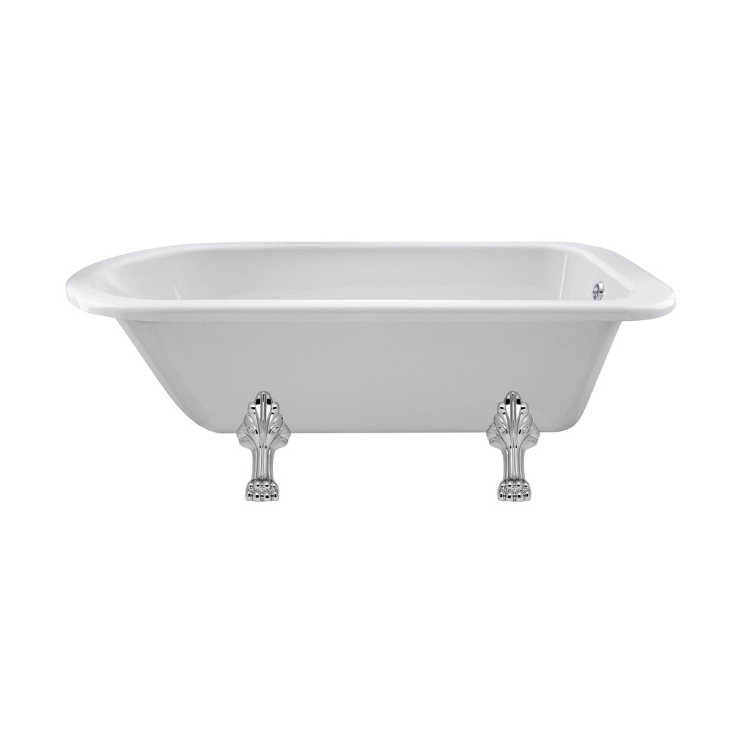 Hudson Reed Barnsbury Freestanding Bath - Pride Leg Set (1700mm) Trad White Acrylic - JJ Building Materials
